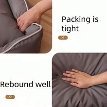 1 件宠物床，适用于狗和猫的宠物垫，适合所有季节，包括秋冬季，采用牛津布制成，耐咬，防滑圆点底部，防潮，睡眠舒适，适合小型、中型和大型犬（图片中标注了详细尺寸） - 彩色 - 查看 5