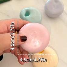 Handmade Squishy Play Ball, Rice Dumpling Pressed Stress Relief Toy, Super Soft Squeezable Pliable Ball, Sensory Fidget Toy - Multicolor - View 7