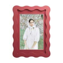 1pc Colorful Wave Photo Frame, Creative Shape Picture Frame, For Home Decor, For Friends & Family Portraits, Perfect Mother's Day Gifts - Multiple Sizes/Colors Available