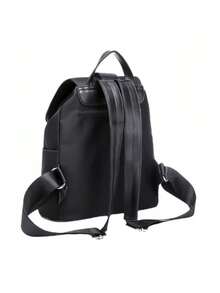 Women Fashion Nylon+PU Waterproof Laptop Backpack Bag - Black - View 6