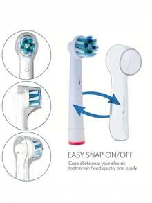 4/2/1pc Toothbrush Head Cover, Toothbrush Head Plastic Dustproof Cover, Suitable For The Dust Cover EB17D12iO5iO7iO8iO9D12 Protective Cap Of The Orab Electric Toothbrush Head, Convenient Travel Supplies, Home Dorm Supplies Home Bathroom Decor Fall Decor Back To School - Multicolor - View 2