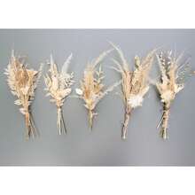 Ramo de flores secas de estilo bohemio natural en miniatura, arreglo de flores secas, ramo floral hecho a mano, flores para bodas, decoración del hogar, decoración de pared, regalo para el hogar, decoración de otoño