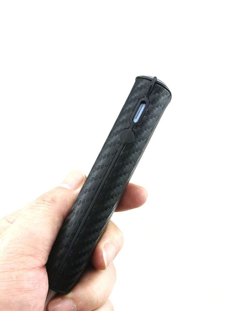 1pc ILU ONE Phone Case Protective Cover, Carbon Fiber Texture Protective Case Suitable For IQO Luma - Solid Color - View 8