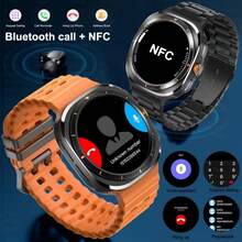 KENPANG Nuevo reloj inteligente Galaxy Watch 7 Ultra 2025, pantalla AMOLED de 1,43 pulgadas, llamada inalámbrica, control NFC, seguimiento de movimiento, brújula, múltiples modos de ejercicio, monitor de frecuencia cardíaca y rastreador de fitness, adecuado para Android e iOS, es un buen regalo. - Multicolor - Ver 5
