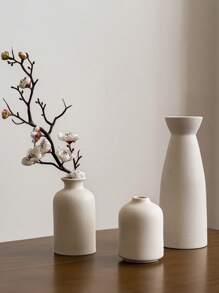 Decoración simple, jarrón para flores secas, decoración de mesa de comedor moderna, arreglo floral para la sala de estar, set de jarrones, decoración, arreglo floral para la sala de estar, decoración de jarrón blanco, estilo ins, alto valor estético, arreglo floral, decoración de la sala de estar, jarrón moderno nórdico simple, arreglo de flores artificiales, sala de estar, set de arreglo floral de escritorio de habitación, decoración