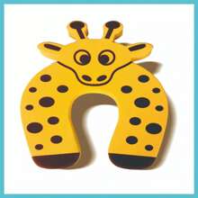 1/8 opakowania ochraniacza na drzwi dla dzieci, blokada drzwi dla dzieci z kreskówkowym wzorem, słodka pianka EVA z motywem zwierzątek – miękka, kolorowa i trwała, miękka tekstura, ochraniacz na drzwi