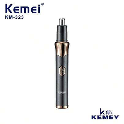 Kemei 科美 KM-323耳鼻毛修剪器USB快速充电专业无痛男士便携式鼻毛去除器耳鼻清洁器专业毛发修剪器