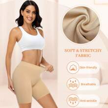 Werena Women Slip Shorts For Under Dresses Smooth Anti Chafing Underwear Seamless Safety Under Shorts