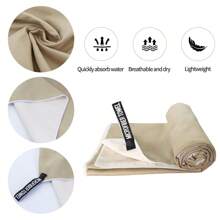 Asciugamano sportivo bicolore a doppia faccia in fibra ultrasottile ad asciugatura rapida, asciugamano assorbente per sudore adatto per fitness, yoga, corsa, spiaggia, tennis, casa, bagno, decorazione, accessori per spiaggia estiva, articoli per il ritorno a scuola