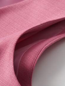 Women's Solid Color Vest, V-Neck Jacket, Spring/Autumn, Fashion Commuter, Ladies Garment Summer - Coral Pink - View 4