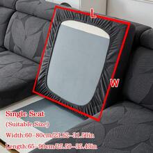 1pc Seasons-Available Flannelette Anti-Slip Sofa Cushion Cover, Soft And Skin-Friendly Textured Modern Style Sofa Slipcover, Pet-Proof And Elastic, Fit For Living Room L-Shaped Combination Sofa And 1/2/3/4 Seater Sofas - Dark Grey - View 14