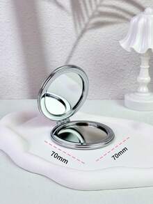 1pc Summer Drink Cute Shell Shaped Compact Pocket Makeup Mirror, Convenient For Party & Travel - Multicolor - View 7