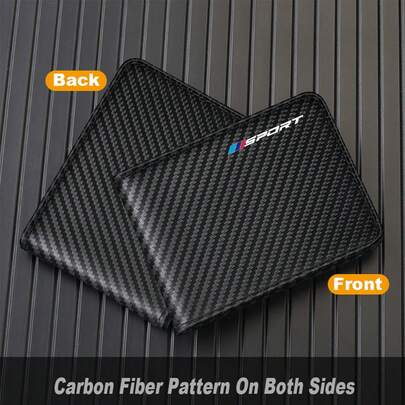 1 st Carbon Fiber Style Car Körkortsinnehavare Multifunktionell kortplånboksväska för BMW 1 3 5 7 2 4 6 X Series X1 X3 X5 X6 X4 Bilförvaringstillbehör