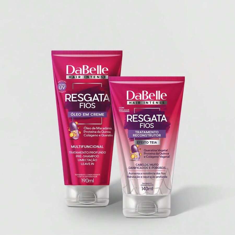 Dabelle Hair DaBelle Kit Dupla Estrela Pink - Resgata Fios - Branco - Visão 1