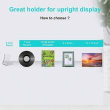 1pc Minimalist Acrylic Circular Plate Display Stand, Suitable For Books, Records, Cakes, Tea Cakes, Etc. - Clear - View 5