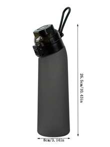 1pc 700ML Air Flavored Water Bottle With 8 Flavor Pods Sports Fashion Straw For Outdoor Sports Activities - Multicolor - View 8
