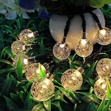 1set 100pcs LED Solar String Lights,600mAh Rechargeable Battery,Metal&Plastic,Multi-Function Party/Holiday Decoration Lighting For Wedding,Birthday,Anniversary,Graduation,Mother's Day,Camping,Thanksgiving,Valentine's Day