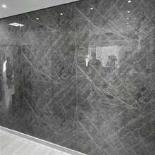 Kit 10 3D Wall Panels Self-Adhesive Marble Coating Washable Vinyl - Grey - View 10