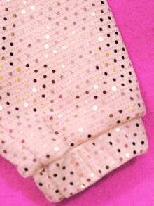 Barbie Sudadera confeccionada con tejido de punto, bordado de lentejuela en el talle y en las mangas, capucha - Albaricoque - Ver 4