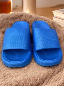 Sandalias Slide para mujer, sandalias gruesas y de buena calidad para mujeres, sandalias de suela ancho - Azul Marino - Ver 5