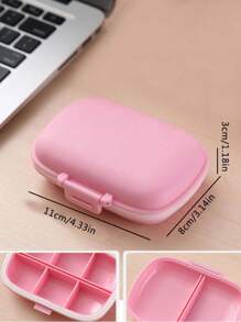 8-Compartment Pill Case, Portable Sealed Medicine Box, Mini Portable Pills Organizer Case, Waterproof And Moisture-Proof Travel Medicine Storage Box Small Pill Box With Separate Layers, Pocket Pill Box, Dispenser For Purse Vitamin Fish Oil Compartments Container Medicine Box, Medicine Organizer, Suitable For Outdoor Camping, Hiking, Fishing, Moisture-Proof, Mountaineering, And Travel