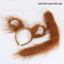1pc King Of The Forest Big Lion Headband, Animal Lion Ears Headband, Costume Prop Lion Headband, Lion Ears Headband, Animal Cow Ears Headband, Animal Sheep Ears Headband - Suitable For Halloween, Christmas Costumes