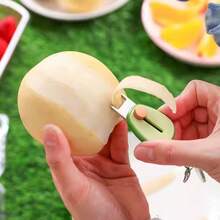 1pc Portable Fruit Peeler Mini Peeler Stainless Steel Retractable Knife Holder Outdoor Fruit Planer
