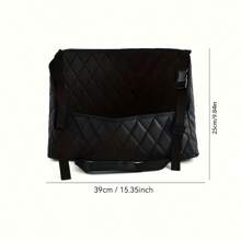Large Capacity Car Seat Back Organizer - Durable Faux Leather Storage Mesh Bag With Hanging Mount, Lightweight Auto Interior Accessory Organizer