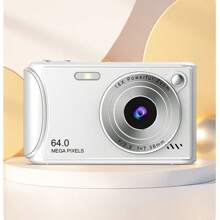 4K Digital Camera 64MP With Auto Focus, Video Recording, 32G SD Card, 18X Digital Zoom, Flash, Shake Reduction, Portable Travel Camera