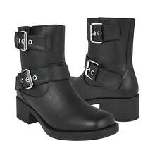 BOTINES DAMA NOMADAS 66102 SIMIPIEL NEGRO - Negro - Ver 1