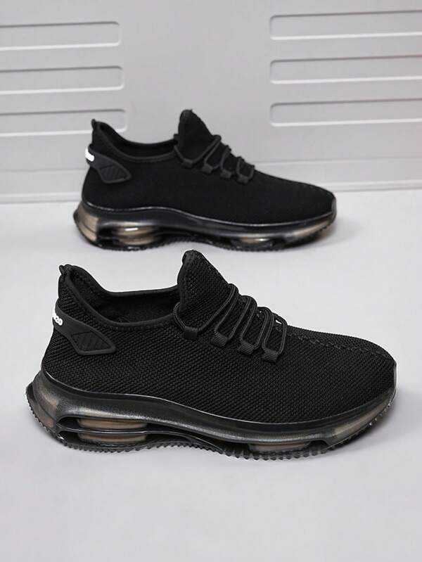 Men's Breathable Mesh Lace-Up Running Shoes, Outdoor Fashion Sports Sneakers