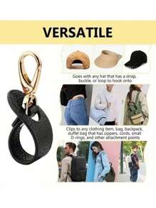 Portable Travel Hat Clip, Carry On Baseball Cap Clip,Hat Clip For Travel, Woven Travel Hat Clip Bags For Backpacking Luggage, Protect Hat From Drops, Travel Outdoor Backpack Clip Storage Organizer School Supplies Teacher Gifts Back To School Teacher Accessories