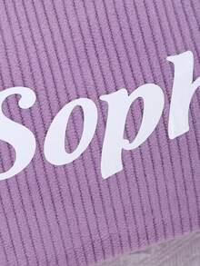 1 Pc Custom Heat Transfer Corduroy Pencil Case, With Customizable Text, An Essential Stationery Organizer, Makeup Bag, Toiletry Bag, And Travel Essential. Large Capacity, Suitable For School And Office Use. A Creative Gift, Perfect For Thanksgiving, Birthdays, And Back-To-School Seasons.