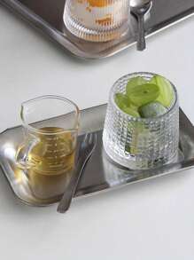 1pc/2pcs Home Simple Stainless Steel Serving Tray