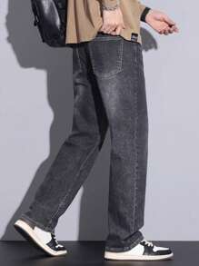 Boys & Teens' Casual Straight Leg Jeans