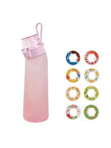 1pc 700ML Air Flavored Water Bottle With 8 Flavor Pods Sports Fashion Straw For Outdoor Sports Activities - Multicolor - View 4