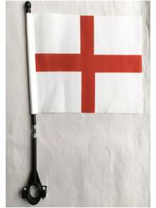 1 套多国旗帜自行车杆，山地自行车双面旗帜套装包括美国、意大利、西班牙国旗，适用于户外跑车比赛、马拉松、大型团体活动欢呼装饰，适合各种自行车型号