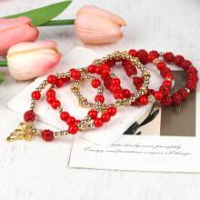 1pc Resin Scarlet Tinsel Stack, Universal, Cup Topper Charms, Tumbler Accessories, Cup Charms For Brand Cup
