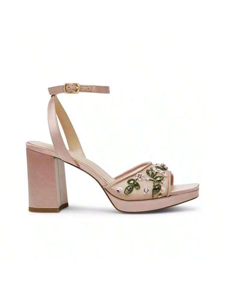 women's kirra floral beaded platform dress sandals Betsey Johnson Women's Kirra Floral Beaded Platform Dress Sandals | Fall  Fashion | Women Heeled Sandals