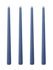 4 件/套 25 厘米长锥形蜡烛，为婚礼、派对、节日庆典营造浪漫氛围