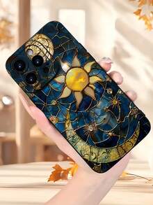 1个日月图案手机壳,适用于所有苹果机型,是送给亲朋好友的绝佳礼物,也适用于苹果系列手机。 - 彩色 - 查看 4