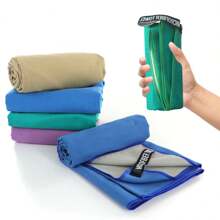Asciugamano sportivo bicolore a doppia faccia in fibra ultrasottile ad asciugatura rapida, asciugamano assorbente per sudore adatto per fitness, yoga, corsa, spiaggia, tennis, casa, bagno, decorazione, accessori per spiaggia estiva, articoli per il ritorno a scuola
