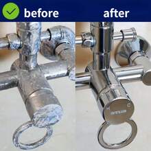 H4Cacle浴室除锈剂不锈钢清洁剂厨房洗脸盆去污淋浴房浴缸玻璃水垢清除浴室水龙头除锈翻新光亮剂保养抛光 - H435 - 查看 4