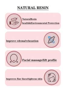 2pcs/1pc Heart-Shaped Rose Quartz Roller Massager - Face Beauty Massage Board With Dual Rollers, Anti-Aging Resin Face Roller And Gua Tool Set For Face, Eyes And Neck - Natural Skincare Beauty Tool To Relieve Wrinkles