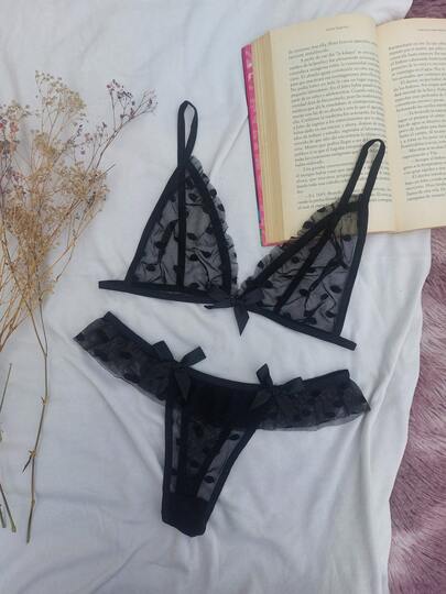 Lenceria sexy para mujer transparente, conjunto de lenceria para dama transparente, tangas de mujer