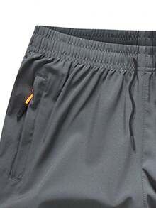 1pc Women's Summer Sports Shorts With Drawstring Waist, Suitable For Sports And Outdoor Activities In Summer - Grey - View 5