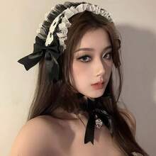 1件洛丽塔蕾丝发箍，百搭洛丽塔蕾丝头饰，甜美蕾丝发饰 - 洛麗塔蕾絲頭飾 - 查看 3