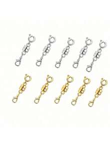 磁性可转换扣 - 易于使用的龙虾扣磁铁，适用于珠宝制作、项链和手链链条延长、可调节扣合、强力抓握、DIY 珠宝维修和更换 - 彩色 - 查看 13