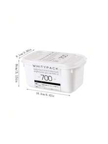 Caja de almacenamiento de carne congelada: tu indispensable compañero semanal para la preparación de comidas. Equipada con compartimentos amigables con el refrigerador, ideal para congelar carne y mantener frescas las verduras. - Transparente - Ver 7