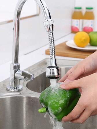 360 度旋转水龙头延长器，适用于厨房和浴室的高压节水起泡器，易于清洁和维护水槽，增压防溅淋浴喷头延长滤水起泡器，易于清洁和安装，适合所有水龙头